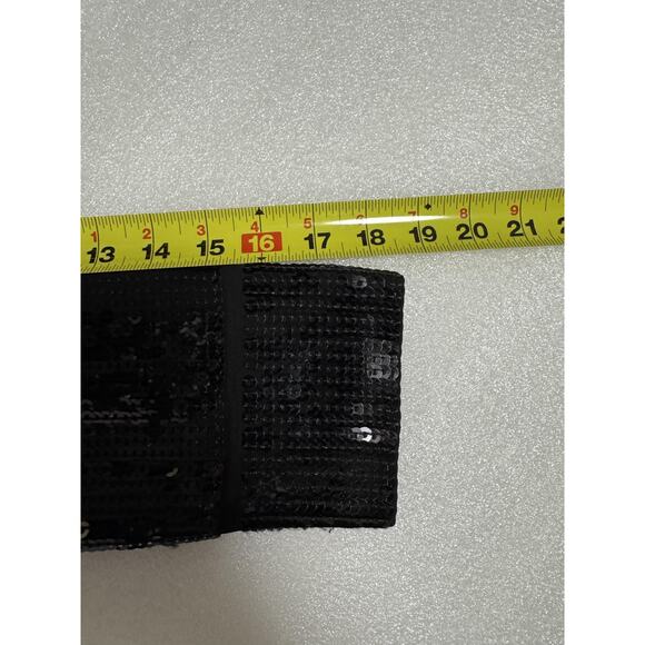 Theory Dress Womens Small Black Harmen Sequin Shift 3/4 Sleeve Mini Party - Picture 12 of 14